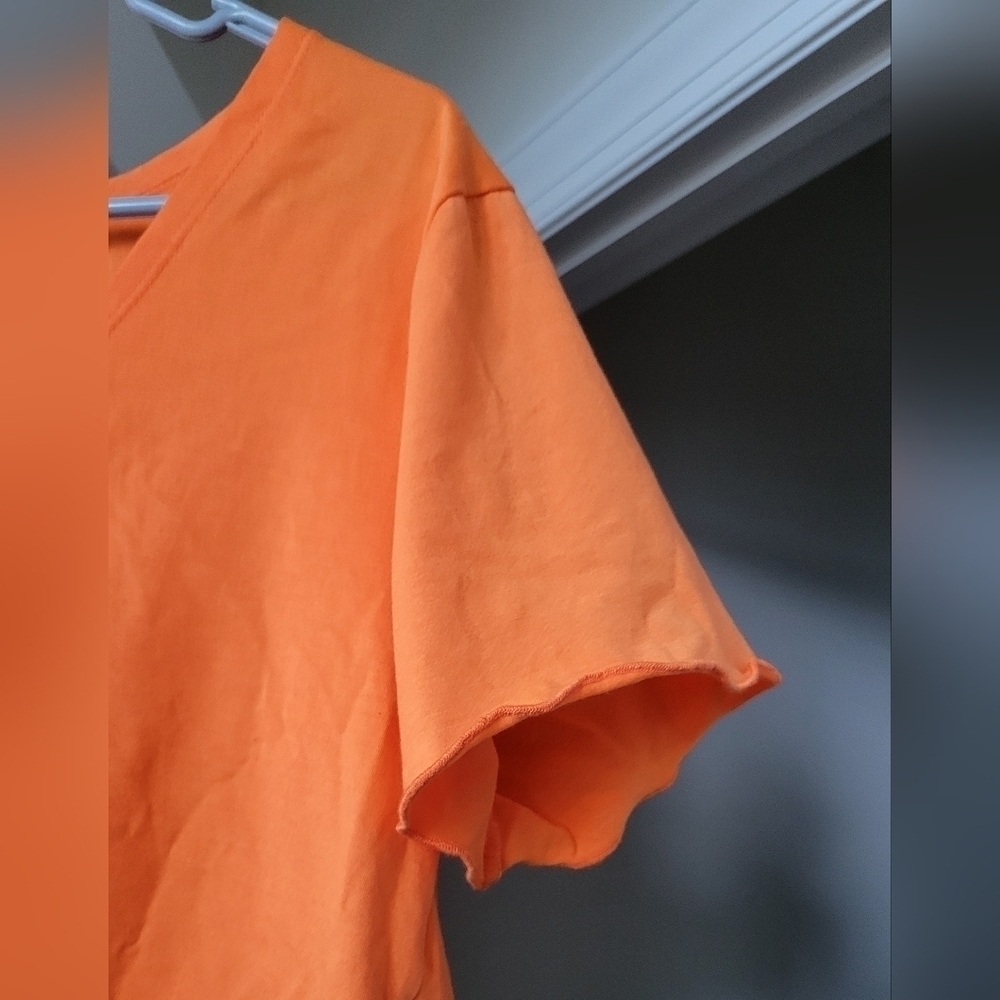Neon Drawstring Ruched T-Shirt size-12 - Picture 5 of 5